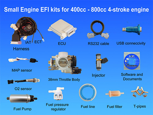 Fuel Injection Line Fitting LS Conversion Adapter Kit EFI FI  Filter/Regulator